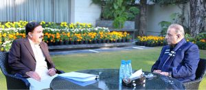 Governor Baluchistan Jaffar Khan Mandokhail calls on Federal Minister for Communications Abdul Aleem Khan