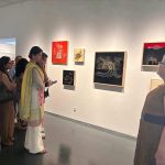 High Commissioner Rabia Shafiq attending the inaugural exhibition of renowned Pakistani-American artist Anila Quayyum Agha at Sundaram Tagore Gallery