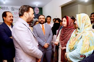 Federal Minister for National Health Services, Regulation and Coordination Syed Mustafa Kamal addressing the inauguration ceremony of ‘Digitalized Healthcare Centre