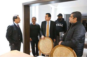 Speaker National Assembly, Sardar Ayaz Sadiq, inspecting the construction work of the New Parliament Lodges Project