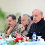 Prime Minister Muhammad Shehbaz Sharif addresses a meeting with political leadership of Balochistan Assembly