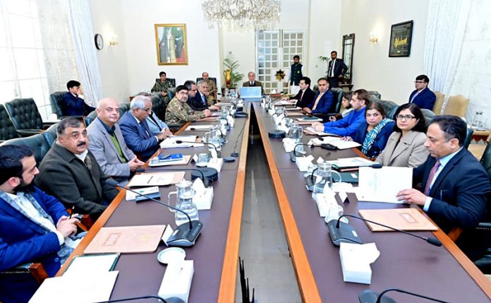Prime Minister Muhammad Shehbaz Sharif chairs a meeting regarding solarisation