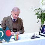 Prime Minister Muhammad Shehbaz Sharif writes down his remarks in the visitors' book as he visits Bangladesh High Commission to offer Condolences on the passing of Begum Khalida Zia former Prime Minister of Bangladesh and Chairperson of Bangladesh National Party