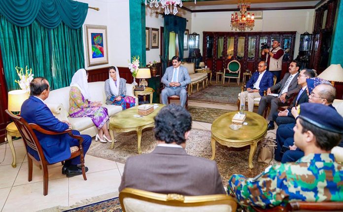First Lady Bibi Aseefa Bhutto Zardari in a meeting with Vice Minister of Trade of Indonesia, Dyah Roro Esti Widya