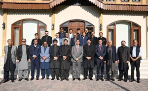 Chief Minister Sindh Syed Murad Ali Shah hosted a lunch in honour of Chairman Senate, Syed Yousaf Raza Gilani at CM House Karachi. PM AJK, Governors KP, Punjab, CM Balochistan, Raja Pervaiz Ashraf, former PM, Qamar Zaman Kaira, Mayor Karachi, Provincial Ministers and notable politicians were also present