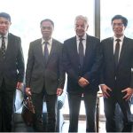 Minister for Defence, Khawaja Muhammad Asif in a group photo with ASEAN Ambassadors