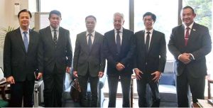 Minister for Defence, Khawaja Muhammad Asif in a group photo with ASEAN Ambassadors
