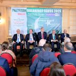 Prime Minister Muhammad Shehbaz Sharif addresses Pakistan Breakfast at Pakistan Pavilion on the sidelines of the 56th Annual meeting of the World Economic Forum