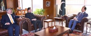 Speaker National Assembly Sardar Ayaz Sadiq & Deputy Speaker National Assembly Syed Ghulam Mustafa Shah called on Chairman Senate Syed Yusuf Raza Gillani at Parliament House.