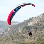 A view of paragliding during the two-day Pakistan Tourism, Sports and Family Festival at Shalimar Cricket Ground