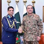 Air Chief Marshal Hasan Mahmood Khan, Chief of Air Staff, Bangladesh Air Force, calls on Field Marshal Syed Asim Munir, NI (M), HJ, COAS & CDF, at General Headquarters (GHQ)