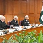 The Hon'ble Chief Justice of Pakistan, Mr. Justice Yahya Afridi, chairing the meeting of the Judicial Commission of Pakistan at the Supreme Court of Pakistan.