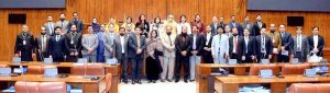 Officers and faculty members of the National Institute of Public Administration (NIPA), Peshawar, visit the Senate Museum at Parliament House