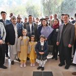 Chairperson, Benazir Income Support Programme (BISP), Senator Ms. Rubina Khalid, poses for a group photo with participants after inaugurating the Nutrition Stabilization Center supported by BISP and WHO at Bacha Khan Medical Complex