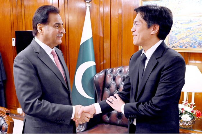 Speaker National Assembly Sardar Ayaz Sadiq receives Ambassador of the Kingdom of Thailand, Mr. Rongvudhi Virabutr, at the Parliament House in the federal capital