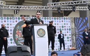 Coordinator to the Prime Minister on Tourism Sardar Yasir Ilyas Khan inaugurates the two-day Pakistan Tourism, Sports and Family Festival at Sports Complex