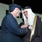 President Asif Ali Zardari being seen off by Dr. Abdullatif bin Rashid Al Zayani, Minister of Foreign Affairs of the Kingdom of Bahrain, at the airport