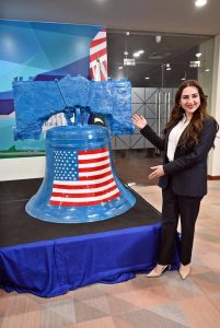 Charge D'affaires U.S. Embassy, Ms. Natalie A. Baker launches "Freedom 250 Liberty Bell" Initiative "Let Freedom Ring" at Lincein Corner in New USEFP building