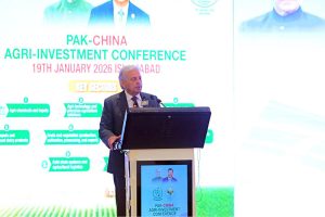 - Federal Minister for National Food Security and Research Rana Tanveer Hussain addressing the Pakistan-China Investment Conference, reaffirming Pakistan's commitment to facilitating Chinese investment in agriculture and food security sectors in federal capital.