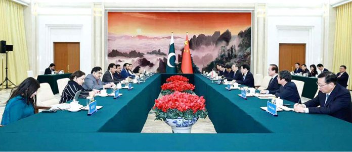 Speaker National Assembly Sardar Ayaz Sadiq calls on Chairman Chinese People's Political Consultative Conference, Mr. Wang Huning