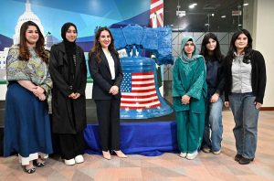 Charge D'affaires U.S. Embassy, Ms. Natalie A. Baker launches "Freedom 250 Liberty Bell" Initiative "Let Freedom Ring" at Lincein Corner in New USEFP building