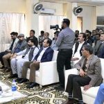 Federal Minister for Maritime Affairs, Muhammad Junaid Anwar Chaudhry addressing an inauguration ceremony of Fishing Technology Museum and soft launch of Mahi-Dost APP