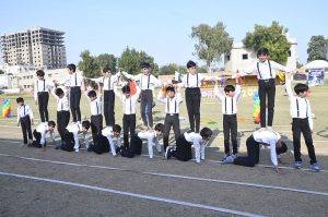 Students from county schools and colleges take part in various sports during GALA 2026 at WAPDA Ground