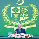 Prime Minister Muhammad Shehbaz Sharif addressing National Workshop on Khyber Pakhtunkhwa.