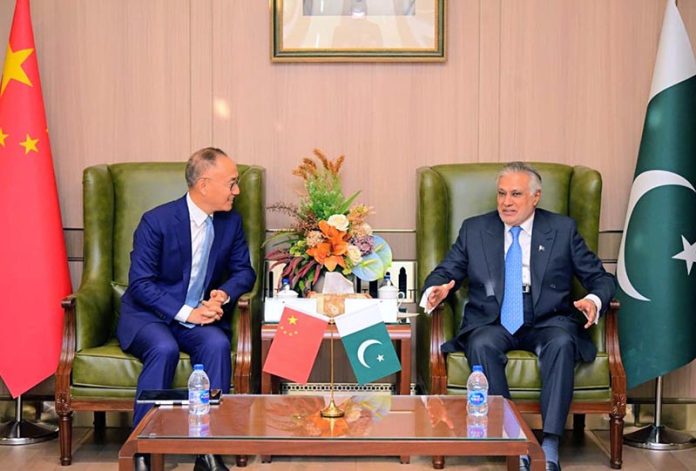 Deputy Prime Minister and Foreign Minister Senator Mohammad Ishaq Dar met with Chairman of CIDCA, Chen Xiaodong, at the Pakistan Embassy in Beijing