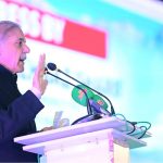 Prime Minister Muhammad Shehbaz Sharif addresses a ceremony marking the launch and inaugurations of multiple development projects across Balochistan