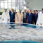 President Asif Ali Zardari being briefed by the Economic Development Board of Bahrain, in the presence of Deputy Prime Minister of Bahrain Shaikh Khalid bin Abdulla Al Khalifa