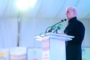 Prime Minister Muhammad Shehbaz Sharif addresses a ceremony marking the launch and inaugurations of multiple development projects across Balochistan