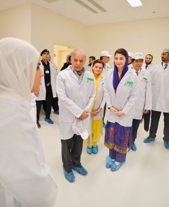 Prime Minister Muhammad Shehbaz Sharif and Chief Minister Punjab Maryam Nawaz Sharif visiting PAFDA Laboratory and receiving a briefing about the operations