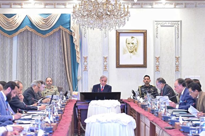 Prime Minister Muhammad Shehbaz Sharif chairs the Federal Cabinet Meeting