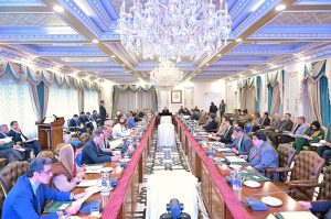 Prime Minister Muhammad Shehbaz Sharif chairs the Federal Cabinet Meeting