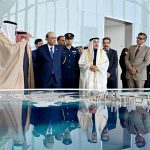 President Asif Ali Zardari being briefed by the Economic Development Board of Bahrain, in the presence of Deputy Prime Minister of Bahrain Shaikh Khalid bin Abdulla Al Khalifa