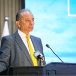 Federal Minister for Climate Change and Environmental Coordination Dr Musadiq Malik addresses the closing ceremony of 10th ECO Ministerial Conference on Disaster Risk Reduction at NDMA HQs
