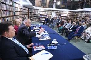 Senator (Retd.), Co-founder Chairman, Social Policy and Development Centre (SPDC) Javed Jabbar addressing the participants during launching a book titled "Zulfikar Ali Bhutto: Remember Me When I Am Dead" edited by teacher and author Dr Muhammad Reza Kazimi at PIIA