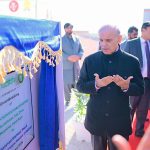 Prime Minister Muhammad Shehbaz Sharif unveils the plaque of groundbreaking of Danish Schools in Balochistan