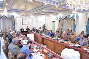 Prime Minister Muhammad Shehbaz Sharif chairs the Federal Cabinet Meeting