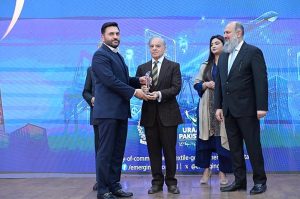 Prime Minister Muhammad Shehbaz Sharif presents awards to leading exporters of the country