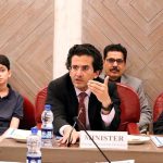 Federal Minister for Petroleum Ali Pervaiz Malik briefing the National Assembly Standing Committee on Petroleum