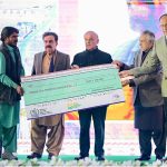 Prime Minister Muhammad Shehbaz Sharif distributes cheques among flood affectees of Balochistan