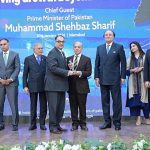 Prime Minister Muhammad Shehbaz Sharif presents awards to leading exporters of the country