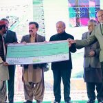 Prime Minister Muhammad Shehbaz Sharif distributes cheques among flood affectees of Balochistan