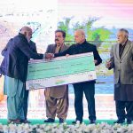 Prime Minister Muhammad Shehbaz Sharif distributes cheques among flood affectees of Balochistan