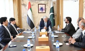 Ambassador Shafqat Ali Khan, Pakistan's Envoy to the UAE, met a delegation of the Pakistan Business Council (PBC) Dubai at the Consulate General of Pakistan led by Mr. Muhammad Shabbir Merchant, Chairman PBC.