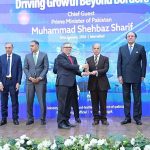 Prime Minister Muhammad Shehbaz Sharif presents awards to leading exporters of the country