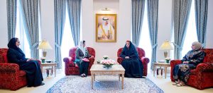 First Lady, Bibi Aseefa Bhutto Zardari in a meeting with Her Royal Highness Princess Sabeeka bint Ibrahim Al Khalifa, President of the Supreme Council for Women, at the Council’s headquarters