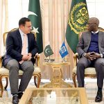 Minister for Economic Affairs, Mr Ahad Khan Cheema, in a meeting with World Bank Regional Vice President for the Middle East, North Africa, Afghanistan and Pakistan (MENAAP), Mr Ousmane Dione.